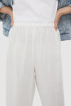 Ivory Linen Anya Pants