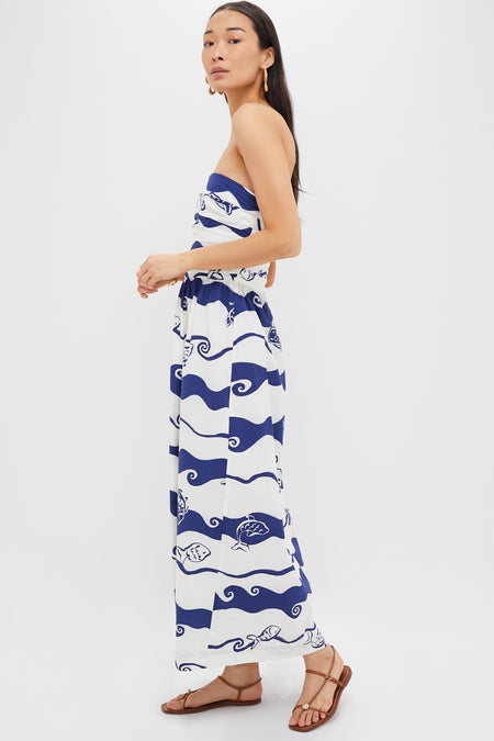 Painted Print Maxi Dress