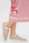 White Netted Mesh Rita Mary Janes