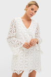 White Floral Lace Camilla Dress
