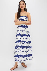 Painted Print Maxi Dress